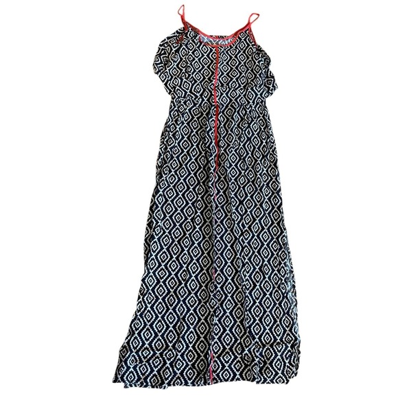 Cato Maxi Dress Black White Geometric Print Sleeveless Summer Casual‎ - Picture 2 of 4